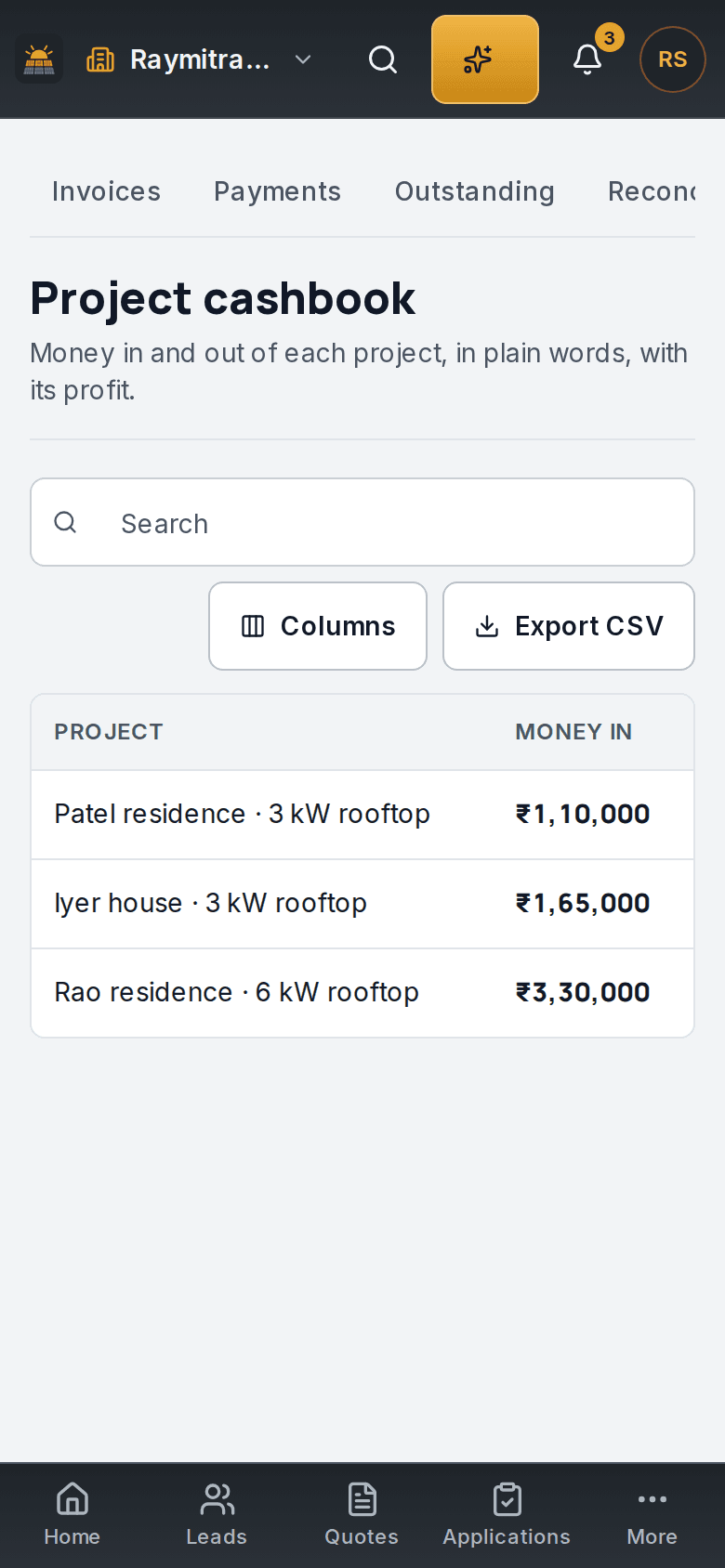 Raymitra: Know who owes what.